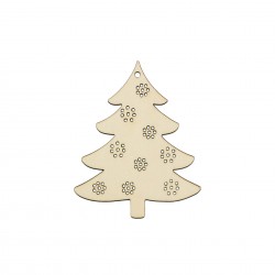 Baza Blank Tip Gherghef - Brad de Craciun - gaurele 1.5 mm - B10 - 100x80 mm