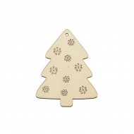 Baza Blank Tip Gherghef - Brad de Craciun - gaurele 1.5 mm - B12 - 100x80 mm