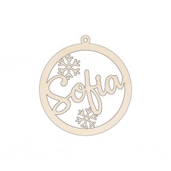 Baza Blank Glob  Personalizat - Fulgi - 110x100 mm