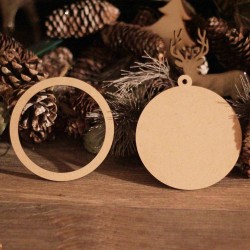 Set 2 Figurine Glob  din MDF