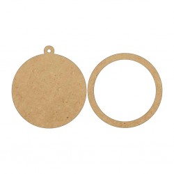 Set 2 Figurine Glob  din MDF