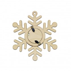 Baza Blank Rama Foto - Ornament Brad - Fulg de Zapada - R04 - 120x110x4mm Baza Blank Rama Foto - Ornament Brad - Fulg de Zapada - R04 - 120x110x4mm