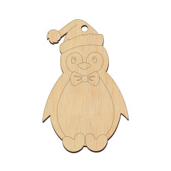 Baza Blank - Pinguin cu Gravura - H10cm - P02 - 100x65 mm