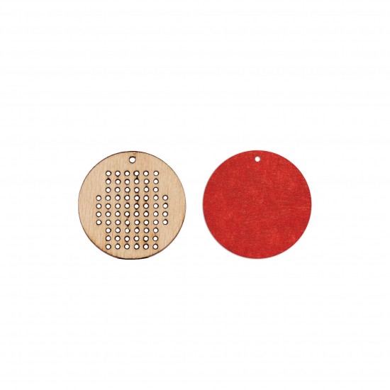Baza blank Tip Gherghef - Cerc - gaurele 1.5mm - Spate Fetru