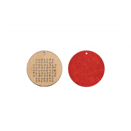 Baza blank Tip Gherghef - Cerc - gaurele 1mm - Spate Fetru