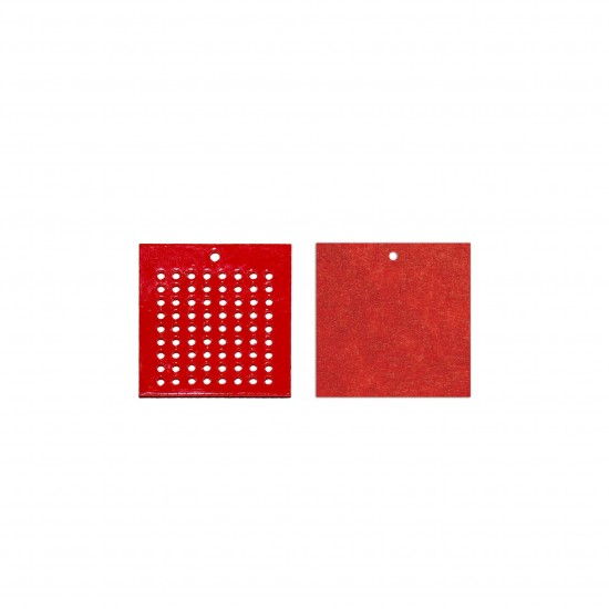 Baza blank Tip Gherghef din Acril - Patrat - gaurele 1.5mm - Spate Fetru - 35x35 mm