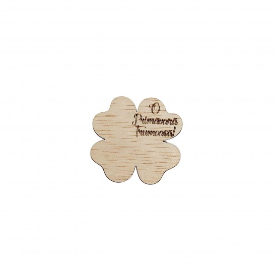 Baza Blank Trifoi cu Patru Foi - O primavara Frumoasa - 40x38 mm