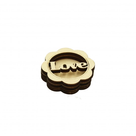 Set Trei Baze blank - Brosa-Martisor Licheni Personalizata - Floare - 50x50 mm