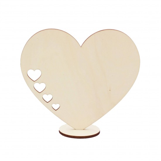 Ornament Blank Inima cu Inimioare decupate