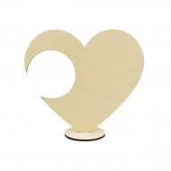 Ornament Blank Inima cu spatiu Glob