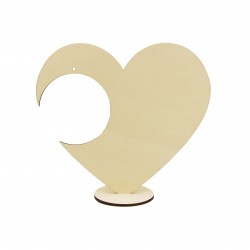 Ornament Blank Inima cu spatiu Glob