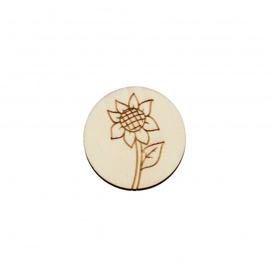 Baza blank Cerc cu Floarea Soarelui 3 Blank - 40x40 mm