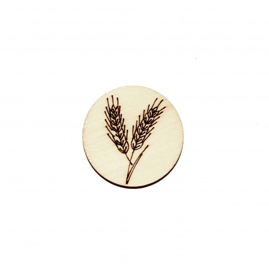 Baza blank Cerc cu Spice Grau Blank - 40x40 mm