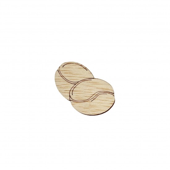 Baza Blank Boabe de Cafea - 40x36 mm