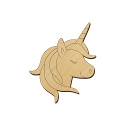 Baza Blank Martisor Cap Unicorn - 50x40 mm Baza Blank Martisor Cap Unicorn - 50x40 mm