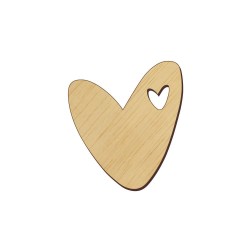 Baza Blank Martisor Inima Decupata - 40x35 mm Baza Blank Martisor Inima Decupata - 40x35 mm