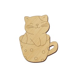 Baza Blank Martisor Pisica in Ceasca - 40x33 mm Baza Blank Martisor Pisica in Ceasca - 40x33 mm