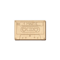 Baza Blank Martisor Caseta - 40x25 mm