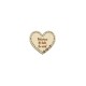 Baza Blank Tip Gherghef - Inima Personalizata cu Text - gaurele 1.5 mm - 45x40 mm