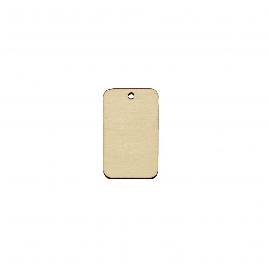Baza Blank Dreptunghi Rotunjit  - 40x25 mm