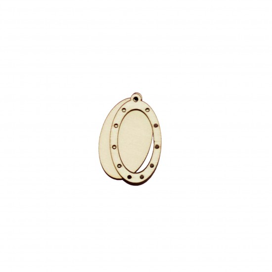Set Doua Figurine Ovale  - 43x25 mm