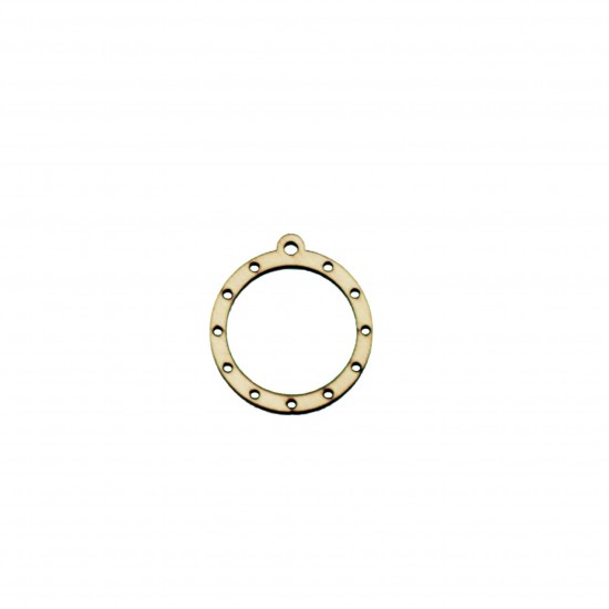 Baza Blank Cadru Patrat Perforat  - 33x30 mm