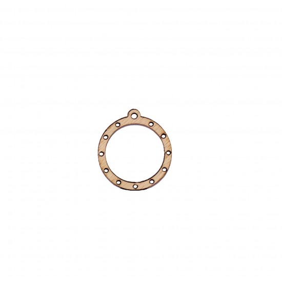 Baza Blank Cadru Cerc Perforat  - 33x30 mm