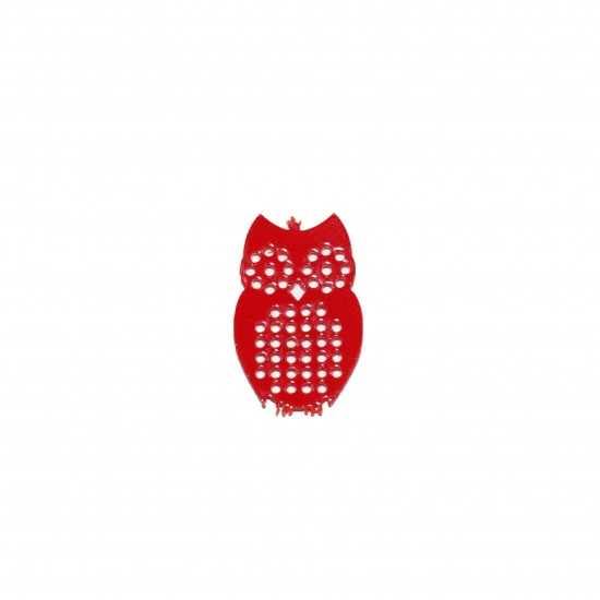 Baza Blank Tip Gherghef din Acril - Bufnita - gaurele 1.5mm - 40x26 mm