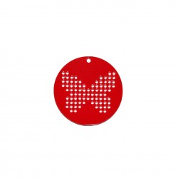 Baza Blank Tip Gherghef din Acril - Cerc 5cm - Model Fluture - gaurele 1.5mm Baza Blank Tip Gherghef din Acril - Cerc 5cm - Model Fluture - gaurele 1.5mm