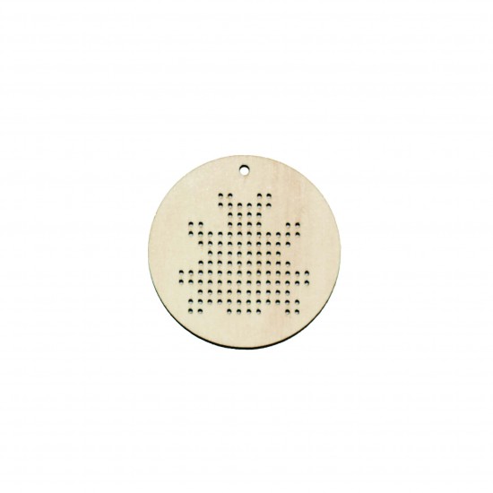 Baza Blank Tip Gherghef - Cerc 5cm - Model Gargarita - gaurele 1mm