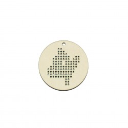 Baza Blank Tip Gherghef - Cerc 5cm - Model Ghiocel - gaurele 1mm