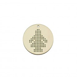 Baza Blank Tip Gherghef - Cerc 5cm - Model Mandruta - gaurele 1mm