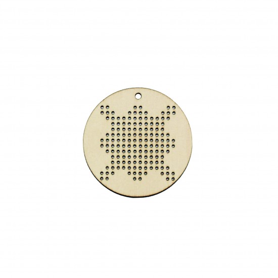 Baza Blank Tip Gherghef - Cerc 5cm - Model Traditional - gaurele 1mm