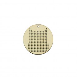 Baza Blank Tip Gherghef - Cerc 5cm - Model Bufnita - gaurele 1mm