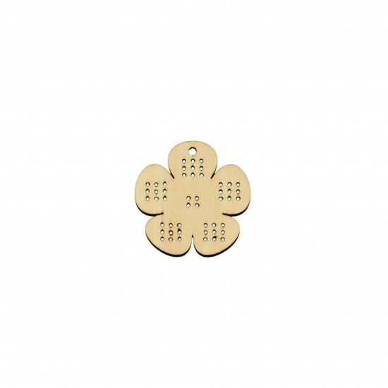 Baza Blank Tip Gherghef - Floare - gaurele 1 mm - 40x40 mm