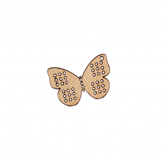 Baza Blank Tip Gherghef - Fluture - gaurele 1.5mm - 45x31 mm
