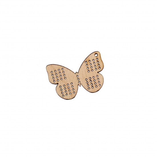 Baza Blank Tip Gherghef - Fluture - gaurele 1mm - 45x31 mm