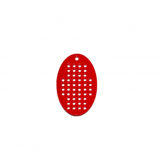 Baza Blank Tip Gherghef din Acril - Oval - gaurele 1.5mm - 40x27 mm