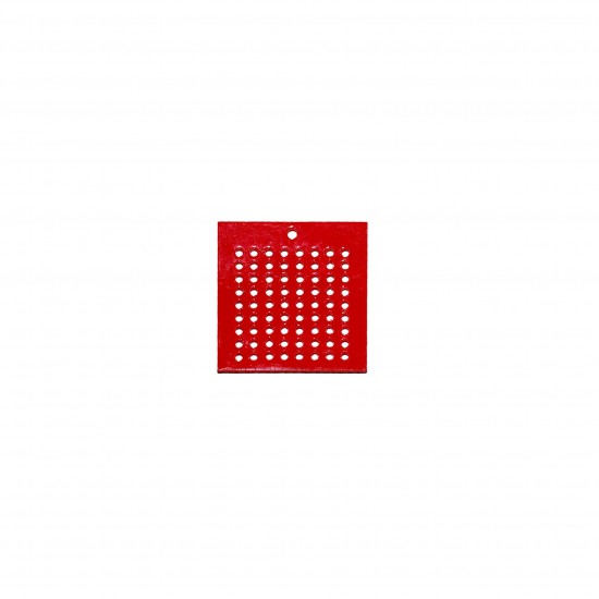 Baza Blank Tip Gherghef din Acril - Patrat - gaurele 1.5mm - 35x35 mm