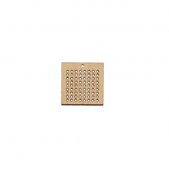 Baza Blank Tip Gherghef - Patrat - gaurele 1.5 mm - 35x35 mm