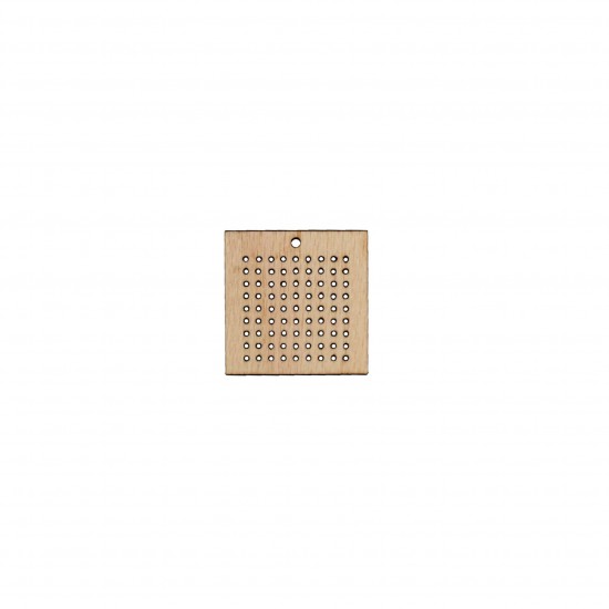 Baza Blank Tip Gherghef - Patrat - gaurele 1 mm - 35x35 mm