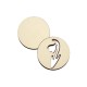 Set Doua Baze blank - Brosa-Martisor Licheni - Cerc - Model Ghiocel - 50x50 mm
