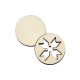 Set Doua Baze blank - Brosa-Martisor Licheni - Cerc - Model Traditional2 - 50x50 mm