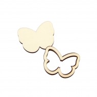 Set Doua Baze blank - Brosa-Martisor Licheni - Fluture - 50x37 mm