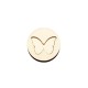 Set Doua Baze blank - Brosa-Martisor Licheni - Cerc - Model Fluture - 50x50 mm