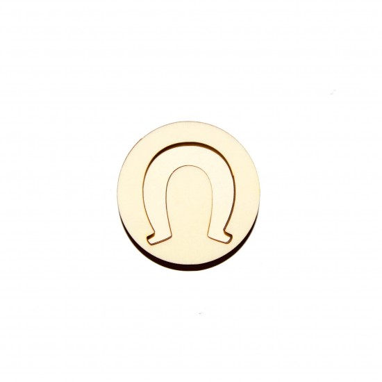 Set Doua Baze blank - Brosa-Martisor Licheni - Cerc - Model Potcoava - 50x50 mm