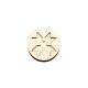Set Doua Baze blank - Brosa-Martisor Licheni - Cerc - Model Traditional2 - 50x50 mm