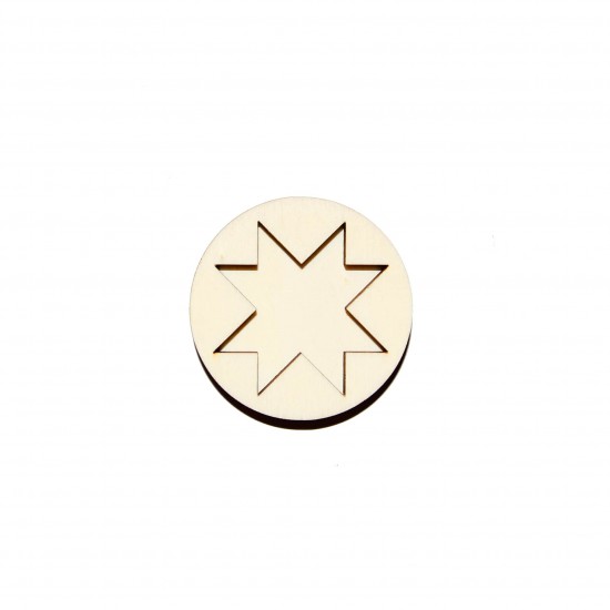 Set Doua Baze blank - Brosa-Martisor Licheni - Cerc - Model Traditional3 - 50x50 mm