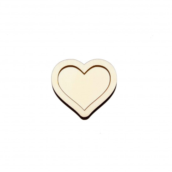Set Doua Baze blank - Brosa-Martisor Licheni - Inima - 50x44 mm