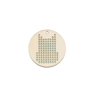 Baza Blank Tip Gherghef - Cerc 5cm - Model Bufnita - gaurele 1.5mm